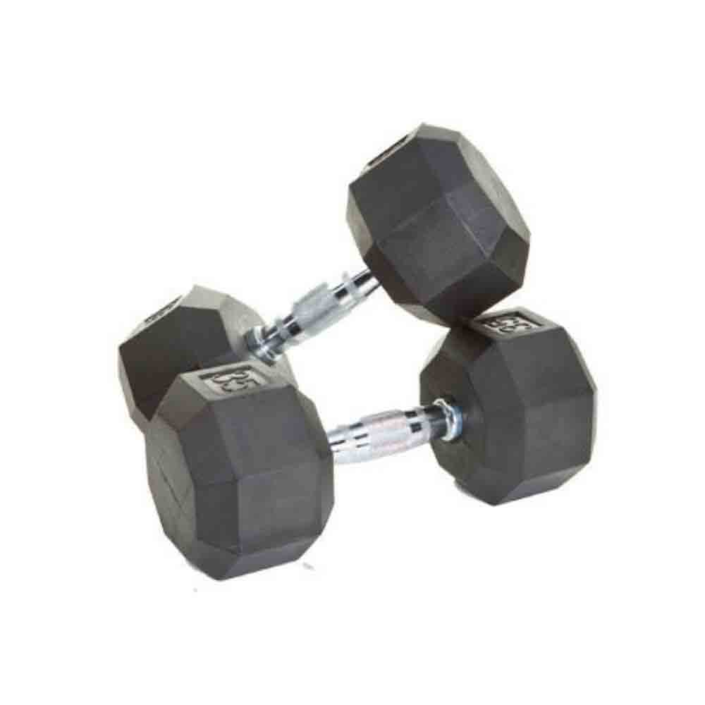 VTX_by_Troy_3lb_to_25lb_8_Sided_Rubber_Encased_Dumbbell_Set_with_Vertical_Rack-2